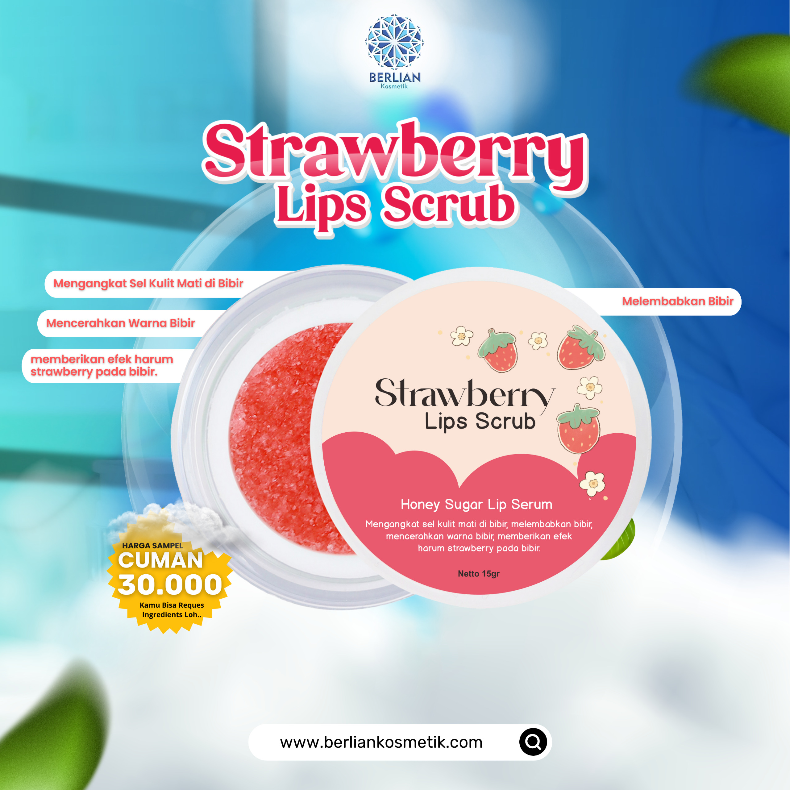 Strawberry Lips Scrub